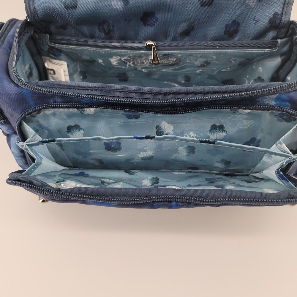 lug 2-Piece Set Trolley And Mini Trolley Cosmetic Cases Shibori Blue - Picture 4 of 8